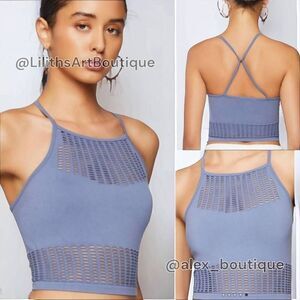 Forever21 Laser-cut Knit Cami Top(M020)-Size M for Women